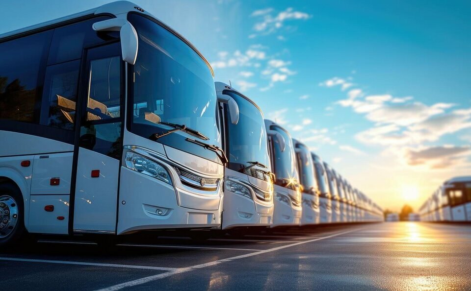 frontrow-view-tourist-buses-shining-summer-light_153608-93009-960x594